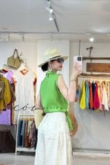 Quần xếp ly 2 túi sau linen tưng premium Cói Design