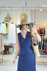 Chân váy 8 mảnh đuôi cá linen tưng premium Cói Design