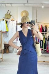 Chân váy 8 mảnh đuôi cá linen tưng premium Cói Design