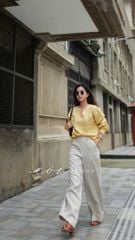 Quần suông linen tưng premium Cói Design