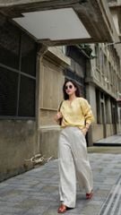 Quần suông linen tưng premium Cói Design