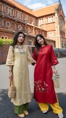 Áo dài Thiên Hương Cói Design