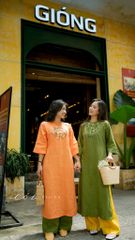 Áo dài Hoa Đồng Nội Cói Design