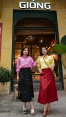 Áo cổ sơ mi 3 nút tay dài linen tưng premium Cói Design