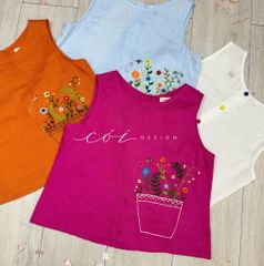 Áo nút bọc màu Vườn Hoa Trong Túi tưng premium Cói Design