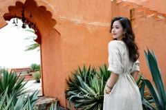 Đầm suông cổ tròn xếp nhún kèm belt linen tưng premium Cói Design