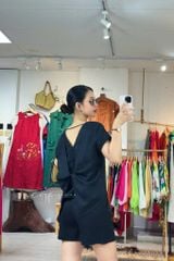 Áo xoắn lưng linen tưng premium Cói Design