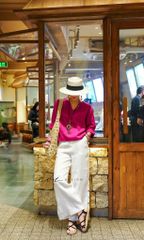 Áo cổ V tay dài nút bọc linen tưng premium Cói Design