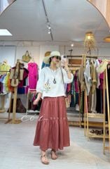Áo thêu hoa hướng dương trong nắng Cói Design