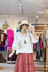 Áo thêu hoa hướng dương trong nắng Cói Design