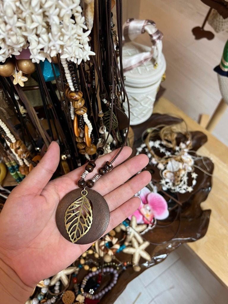 Dây chuyền lá Vintage Cói Design