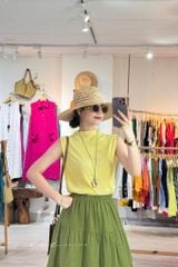 Áo cổ lọ vải dập ly Cói Design