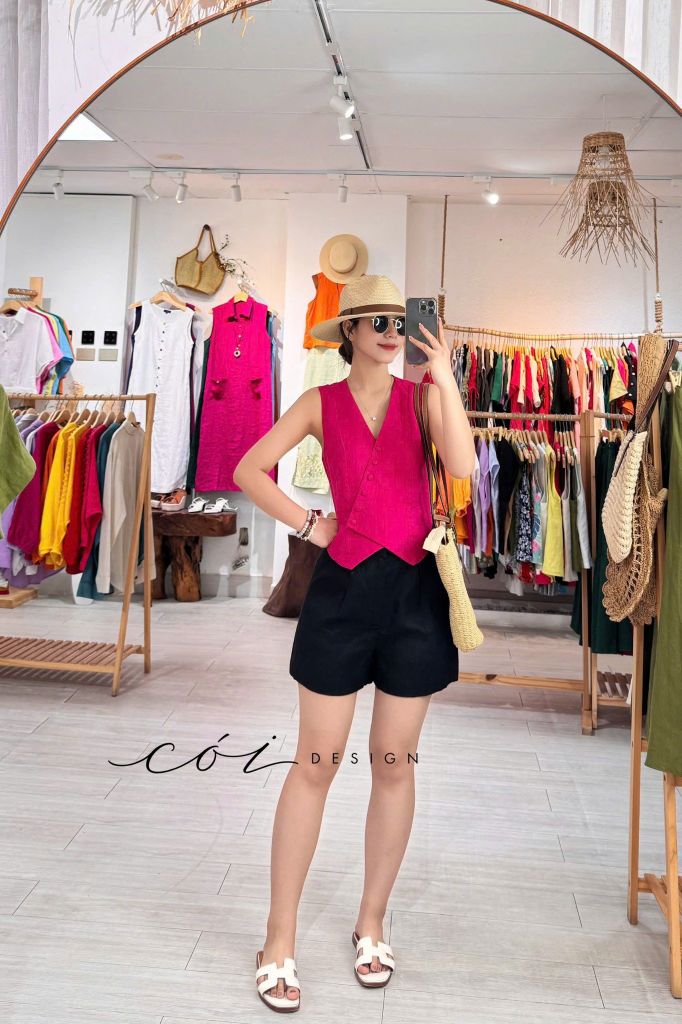 Quần short blazer linen prenium  Cói Design