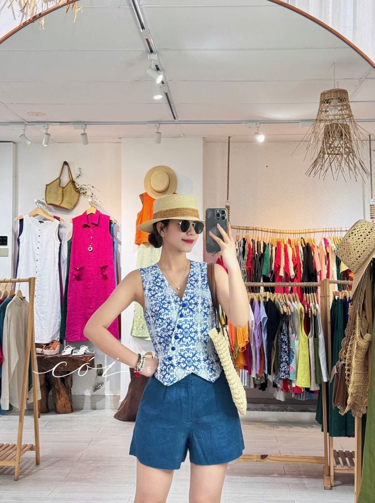 Quần short blazer linen prenium  Cói Design