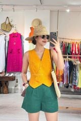 Quần short blazer linen prenium  Cói Design