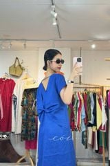 Đầm suông xoắn lưng linen tưng premium Cói Design
