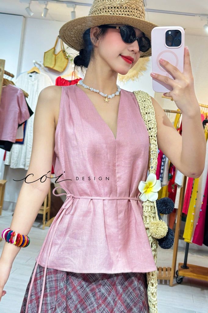 Chân váy 14 mảnh linen Thái premium Cói Design