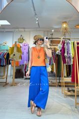 Áo sát nách nút bọc lưng (khuy dây) linen tưng premium Cói Design