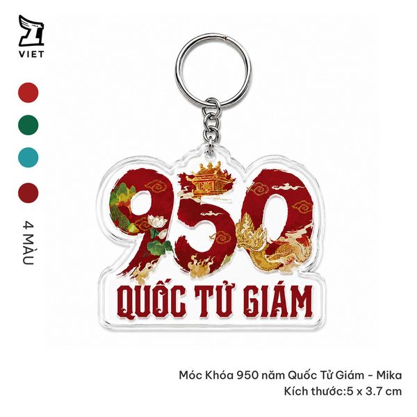  Móc khóa mika 950 năm Văn Miếu Quốc Tử Giám 