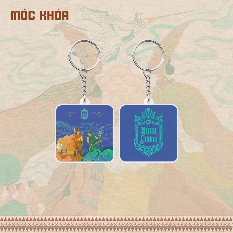  Móc khóa mica in UV linh vật IP Hùng Vương AHV-003 
