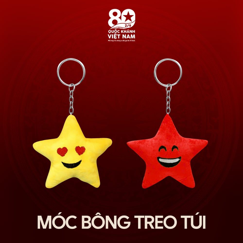  Móc Khóa Bông Hình Ngôi Sao 2 màu – Phụ kiện Cho Concert Quốc Gia 