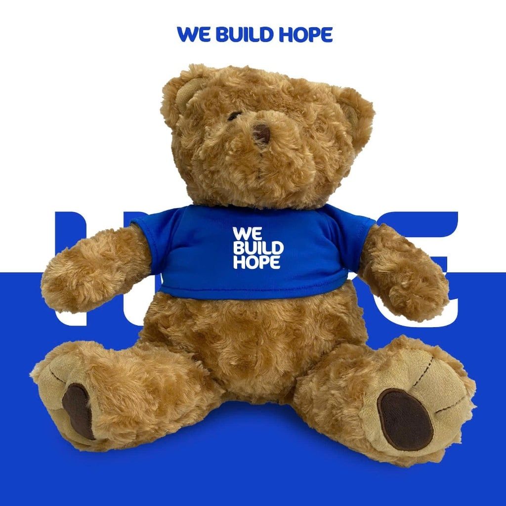  Gấu bông WE BUILD HOPE size 28cm, size 18cm 