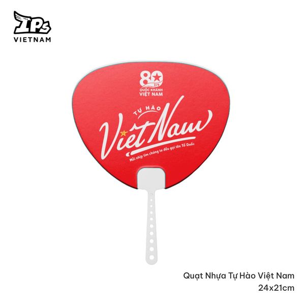  Quạt nhựa cầm tay in logo Tổ Quốc trong tim – Kỷ niệm 80 năm Quốc Khánh Việt Nam– Concert Quốc Gia 2025 