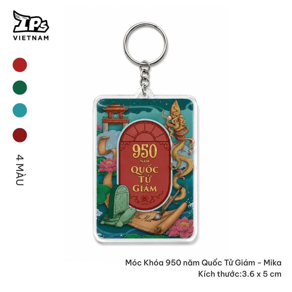  Móc khóa mika 950 năm Văn Miếu Quốc Tử Giám 