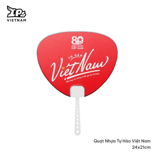 Quạt nhựa cầm tay in logo Tổ Quốc trong tim Concert Quốc Gia 
