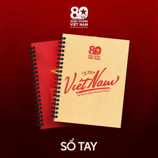  Sổ tay lò xo màu Nâu 13.5x18cm chủ đề Tổ Quốc – Việt Nam 