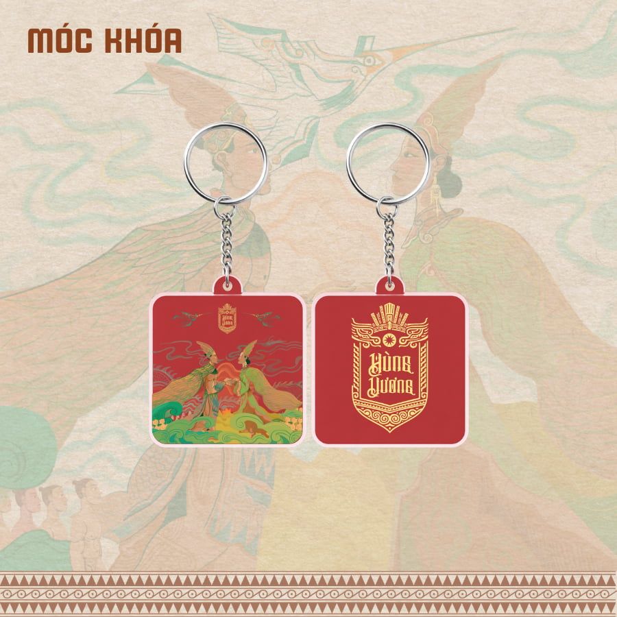  Móc khóa mica in UV linh vật IP Hùng Vương AHV-003 