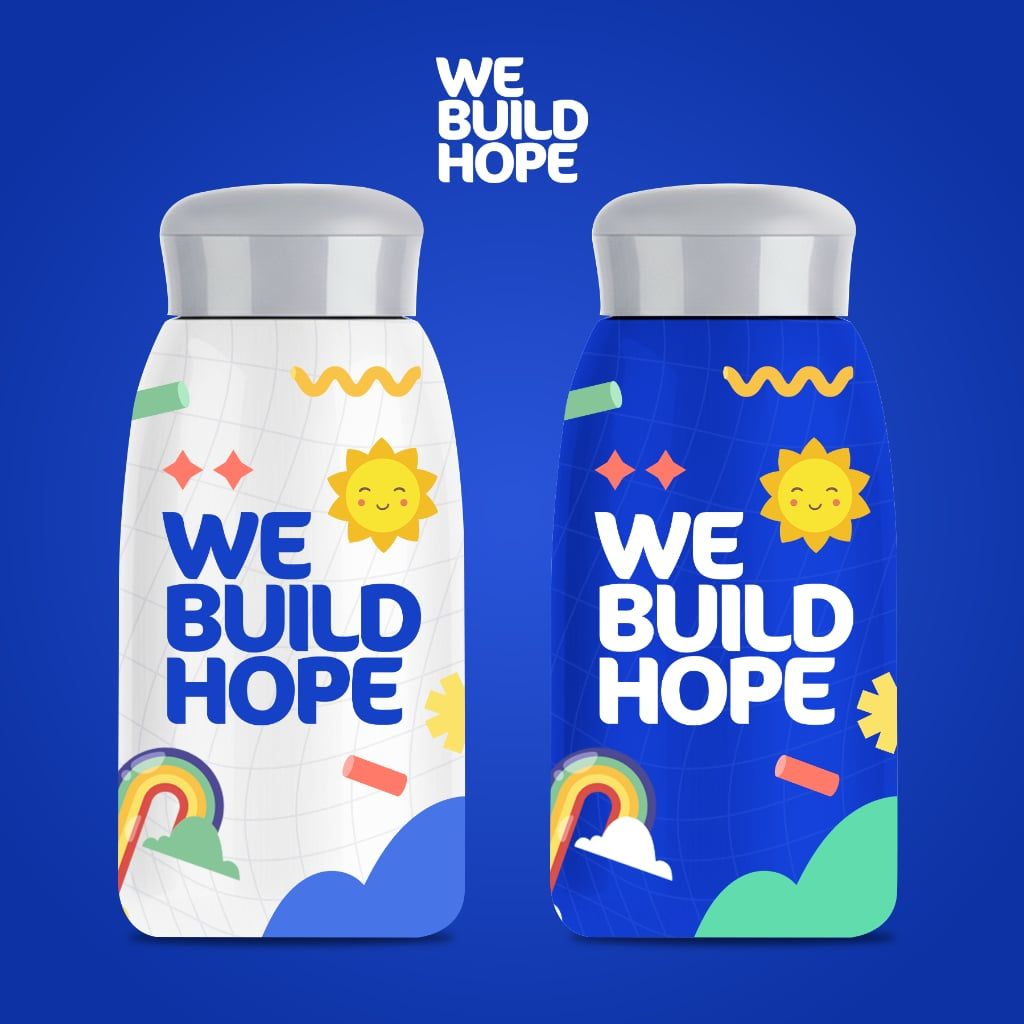  Bình giữ nhiệt WE BUILD HOPE - Chất liệu Inox 304 dung tích 520ML 