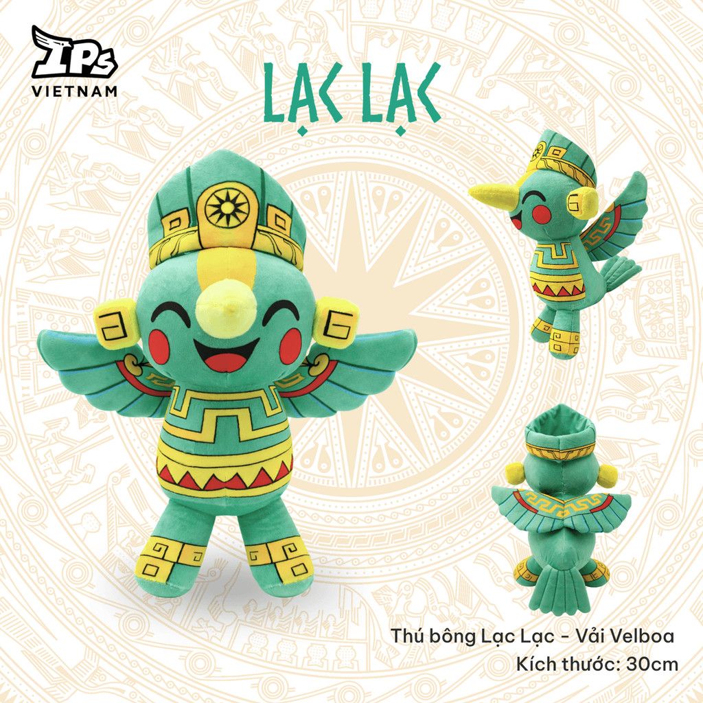  Thú bông linh vật IP Lạc Lạc size 30cm – Chất liệu vải Velboa AHV-001 