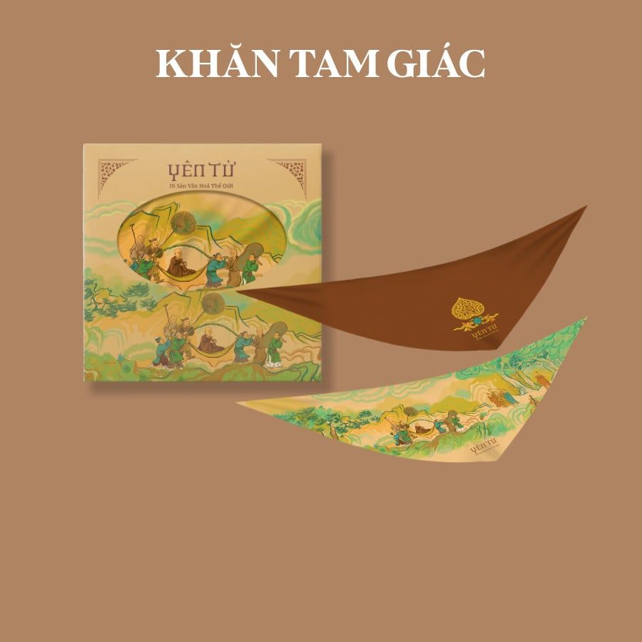  Khăn lụa tam giác Yên Tử – AYT006 