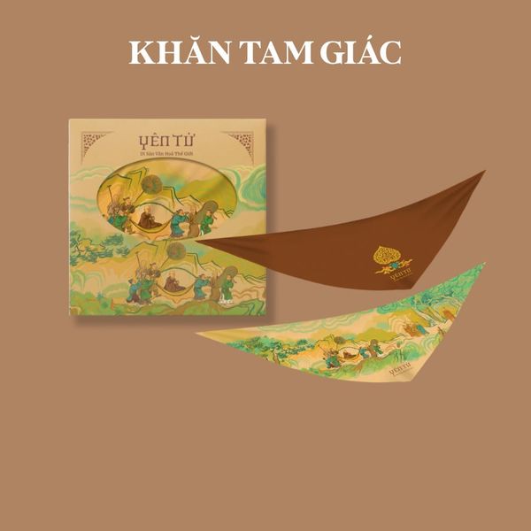  Khăn lụa tam giác Yên Tử – AYT006 