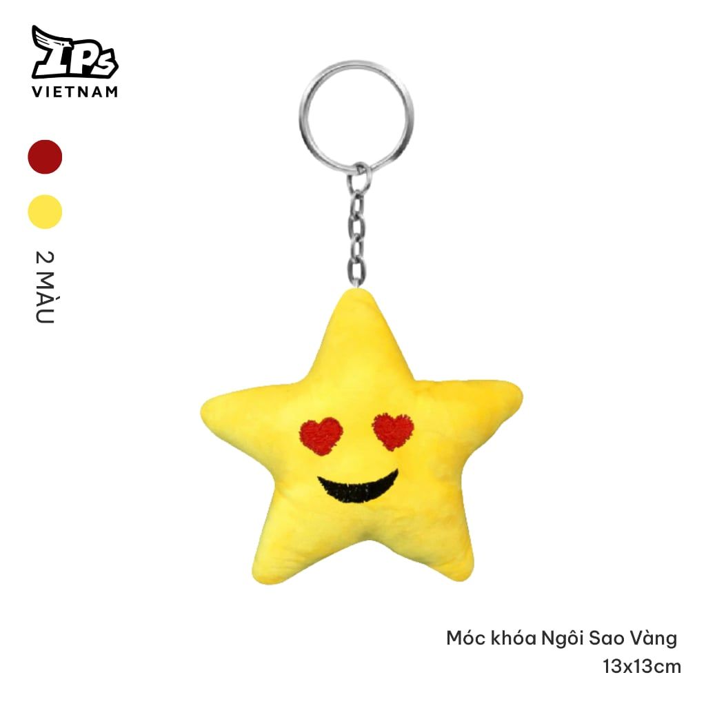  Móc Khóa Bông Hình Ngôi Sao 2 màu – Phụ kiện Cho Concert Quốc Gia- Kỷ niệm 80 năm Quốc Khánh Việt Nam 