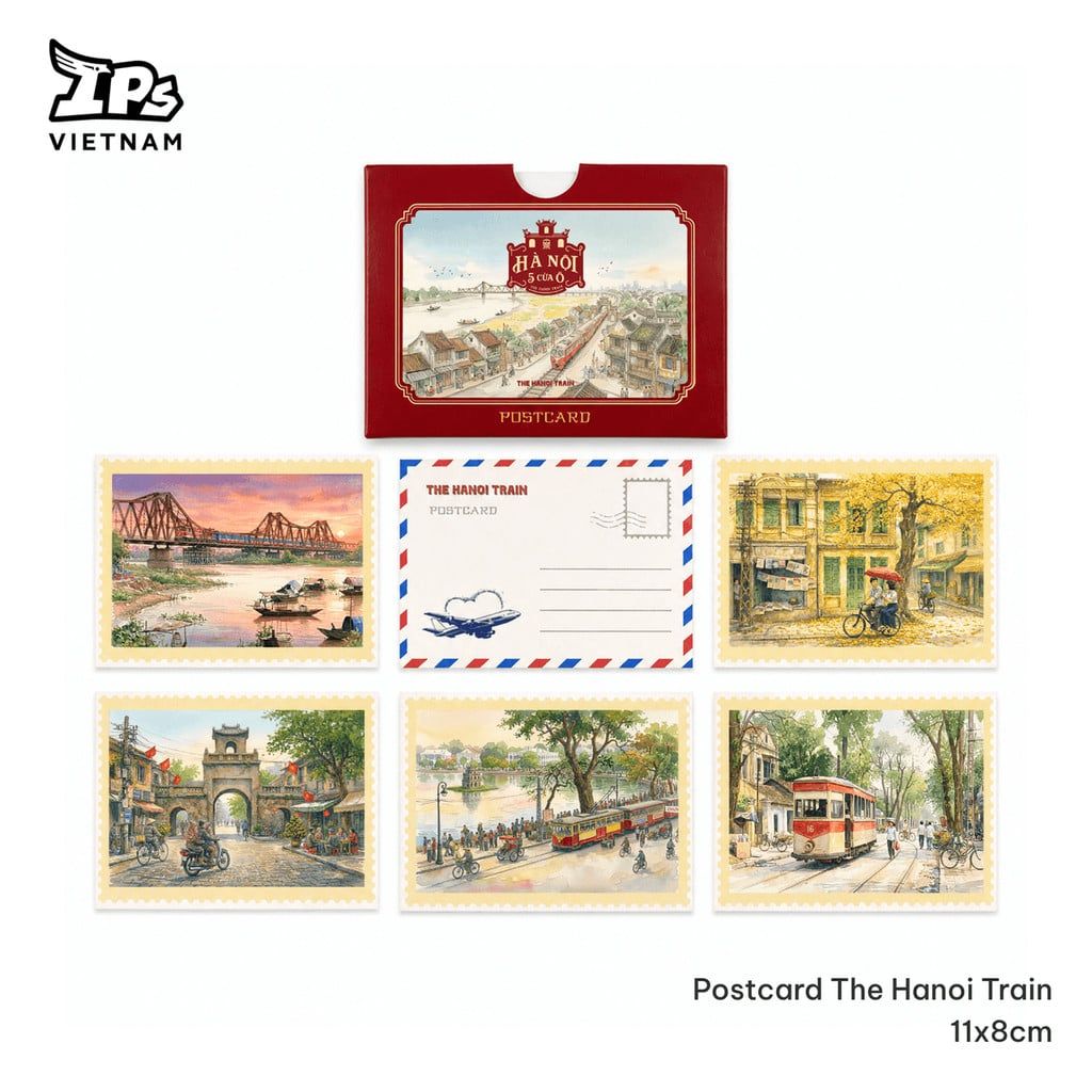  Postcard The Hanoi Train 