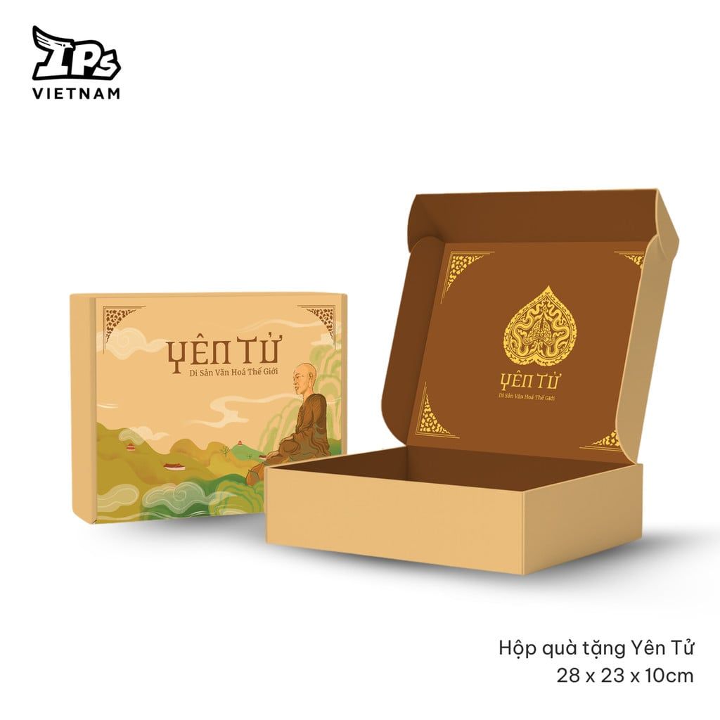  Hộp quà tặng IP Yên Tử kích thước 28x23x10cm 