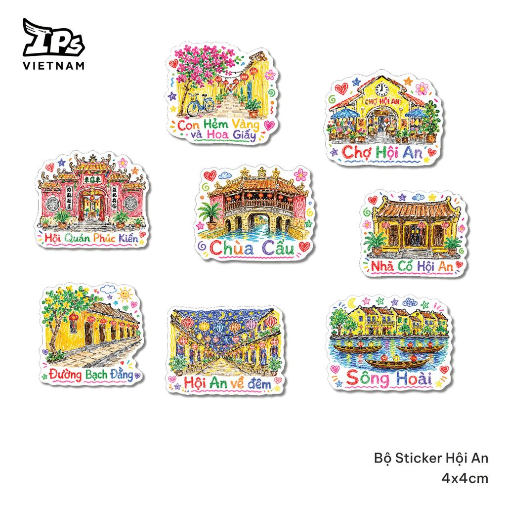  Bộ Sticker IP Hội An Mer 