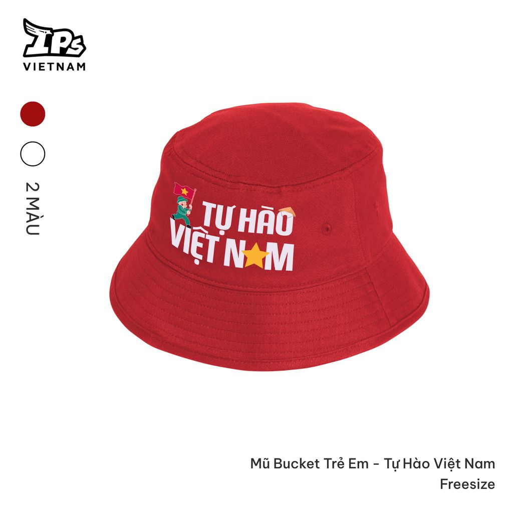  Mũ bucket trẻ em Concert Quốc Gia màu Trắng - In Em Yêu Việt Nam 