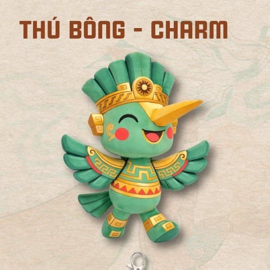  Thú bông linh vật IP Hùng Vương size 30cm – Chất liệu vải Velboa AHV-001 