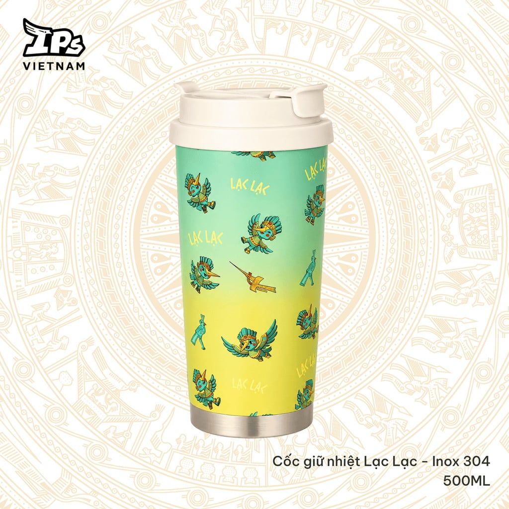  Cốc nước giữ nhiệt họa tiết IP Lạc Lạc 500ml 