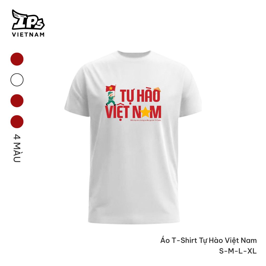  Áo thun Trắng Thể Thao Concert Quốc Gia in logo Tự Hào Việt Nam 