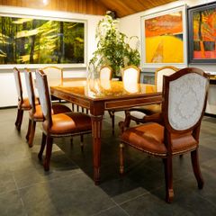  Bàn Ăn Gỗ Châu Âu Marquetry 