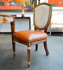  Ghế Ăn Gỗ Châu Âu Marquetry 