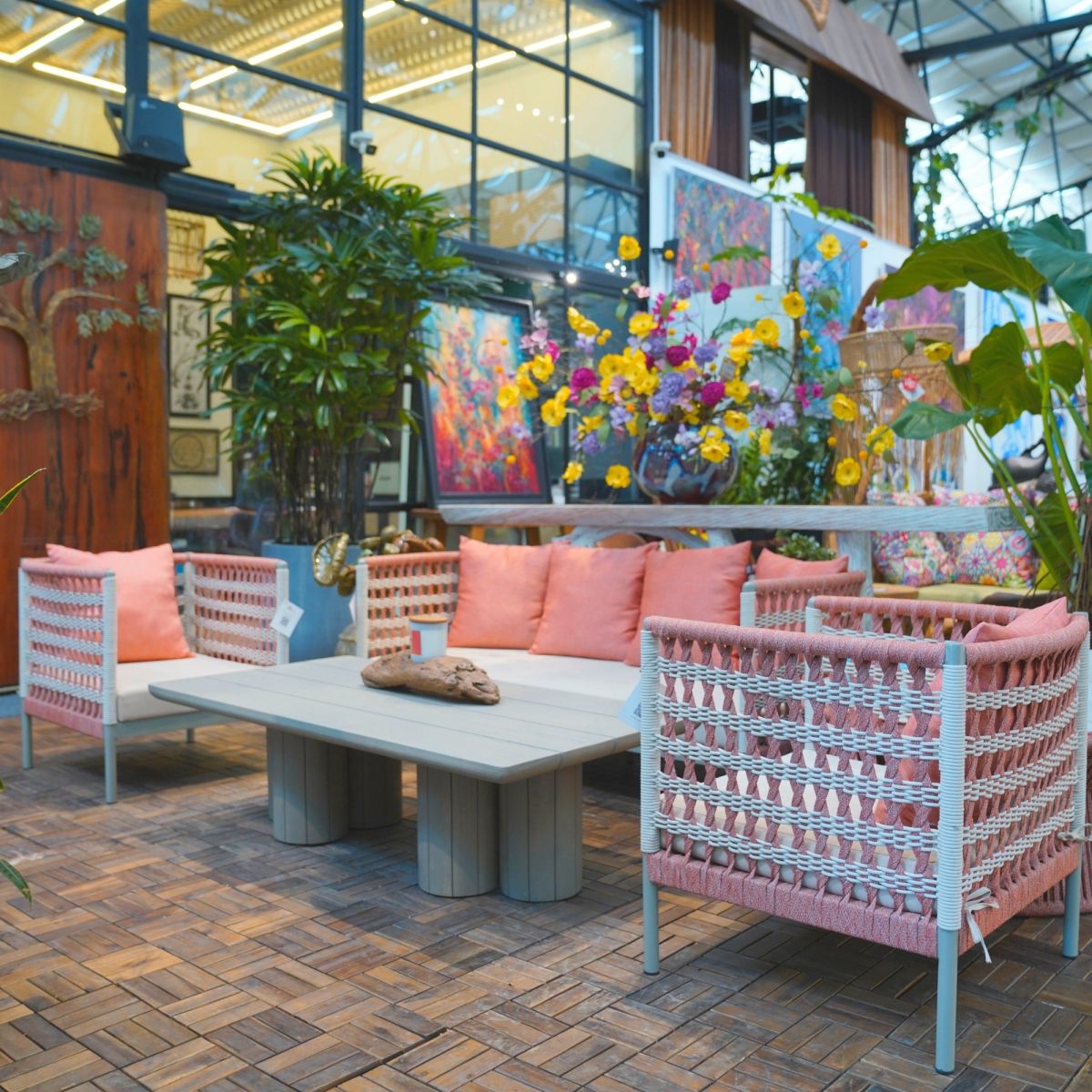  Ghế Sofa Dây Thừng Sanford - 3 chỗ 