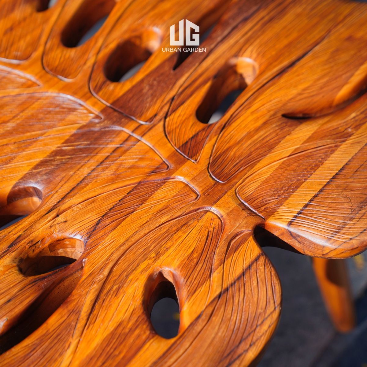  Bàn Coffee Gỗ Teak Monstera 13HX5 D73 