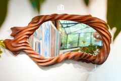  Gương Gỗ Reborn Wood Sóng Sao Xanh D165 