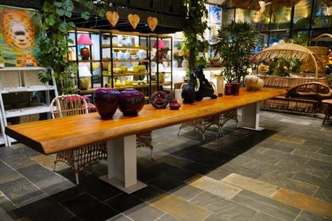  Bàn Ăn Gỗ Reborn Wood Slab 05FX5 D459 