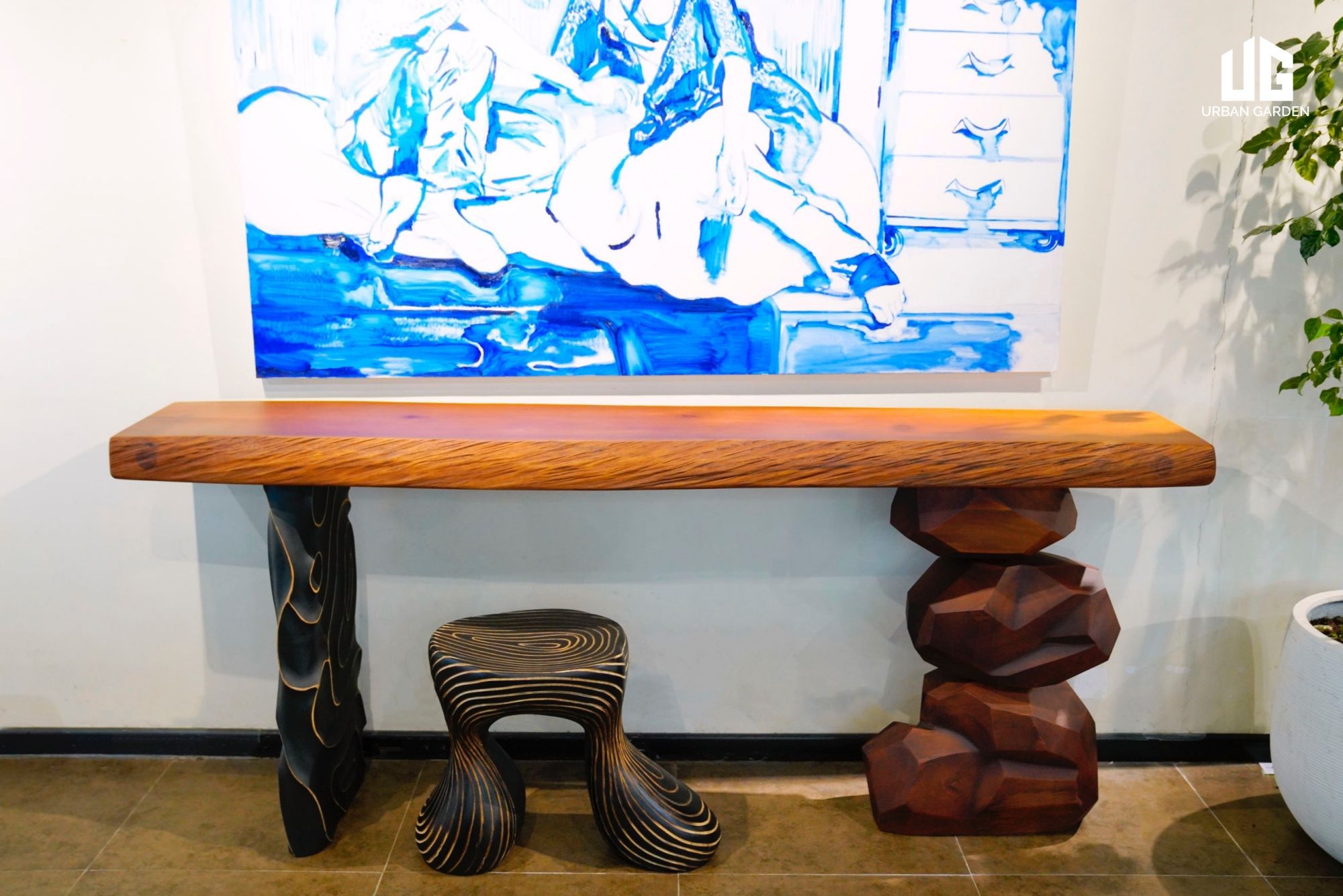  Bàn Console Teak Slab Wood 12IX5 D218 